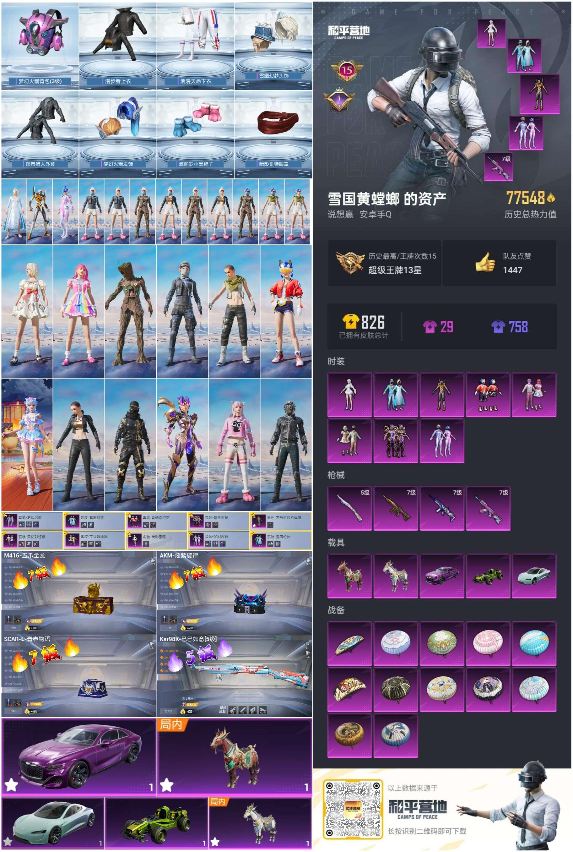 HPSJ3308521和平精英账号详情图2
