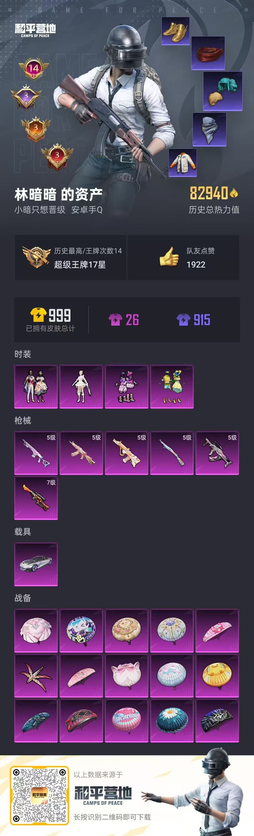 HPYHW3308516和平精英账号详情图2 HPYHW3308516和平精英账号详情图2