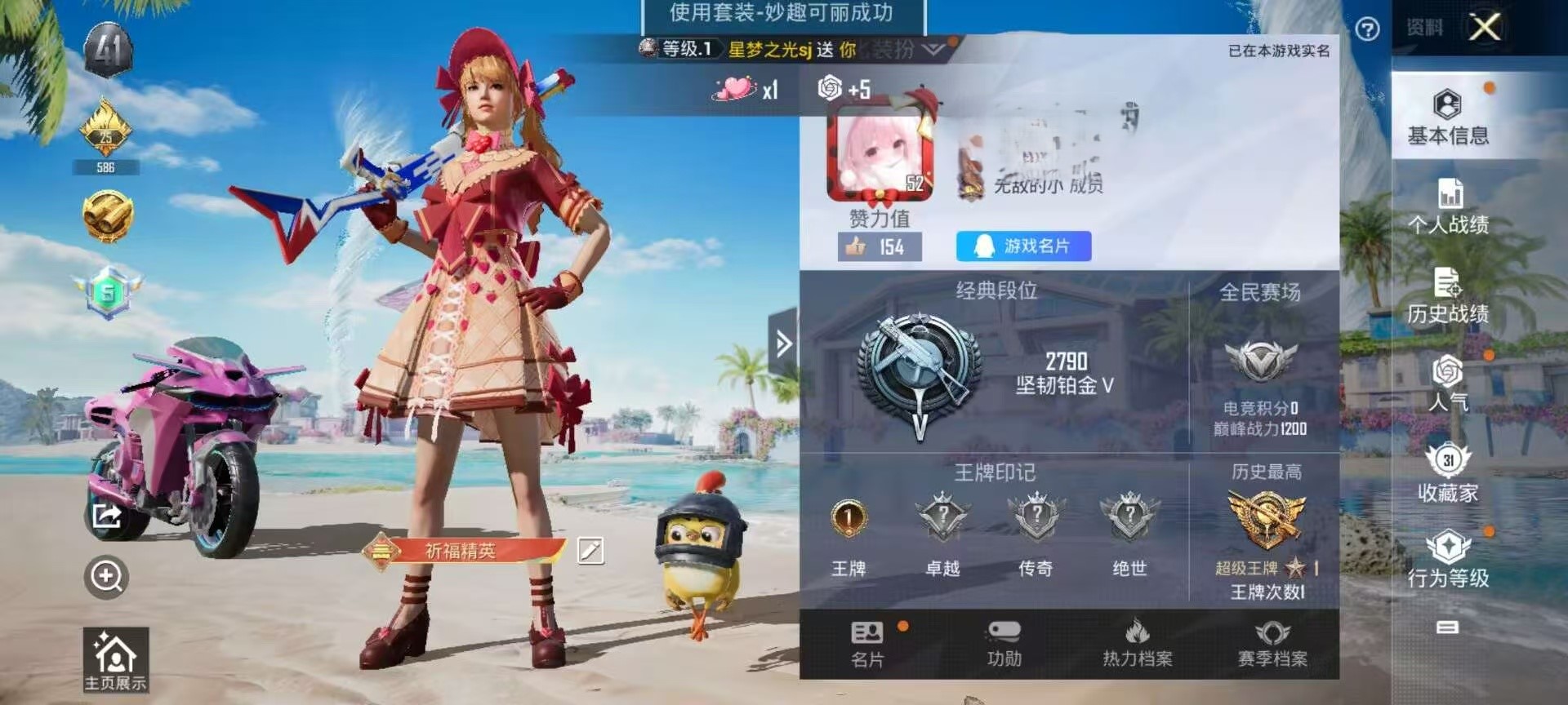 HPSJ3316117和平精英账号详情图2 HPSJ3316117和平精英账号详情图2