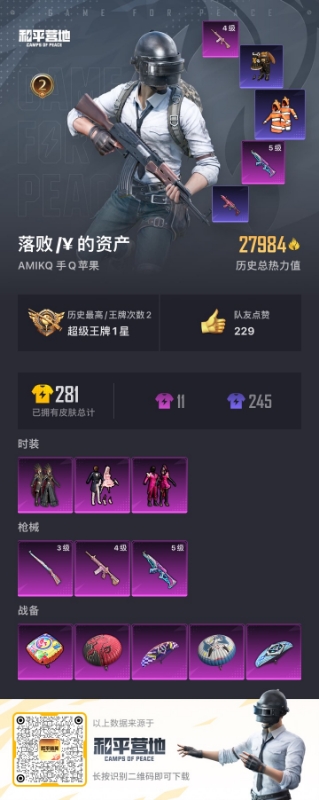 HPSJ3310806和平精英账号详情图3 HPSJ3310806和平精英账号详情图3