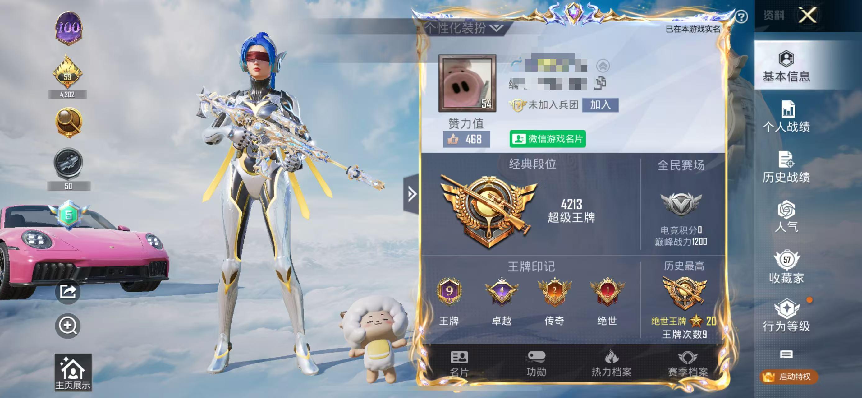 HPSJ3309249和平精英账号详情图2