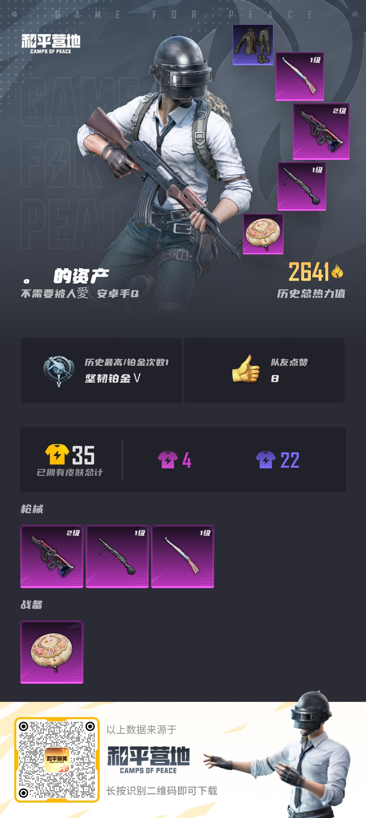 HPSJ3309318和平精英账号详情图4