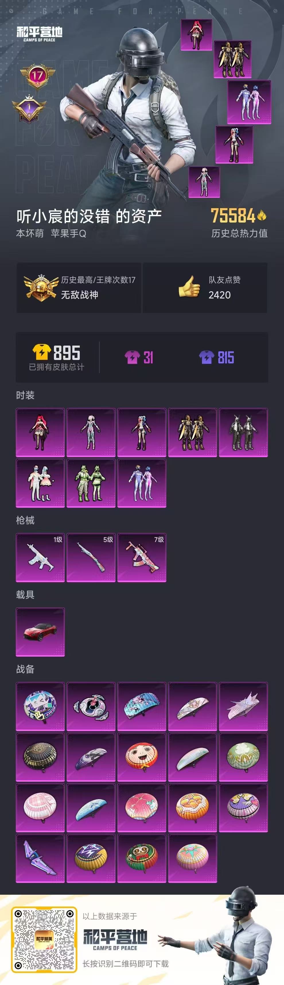 HPSJ3310810和平精英账号详情图3 HPSJ3310810和平精英账号详情图3