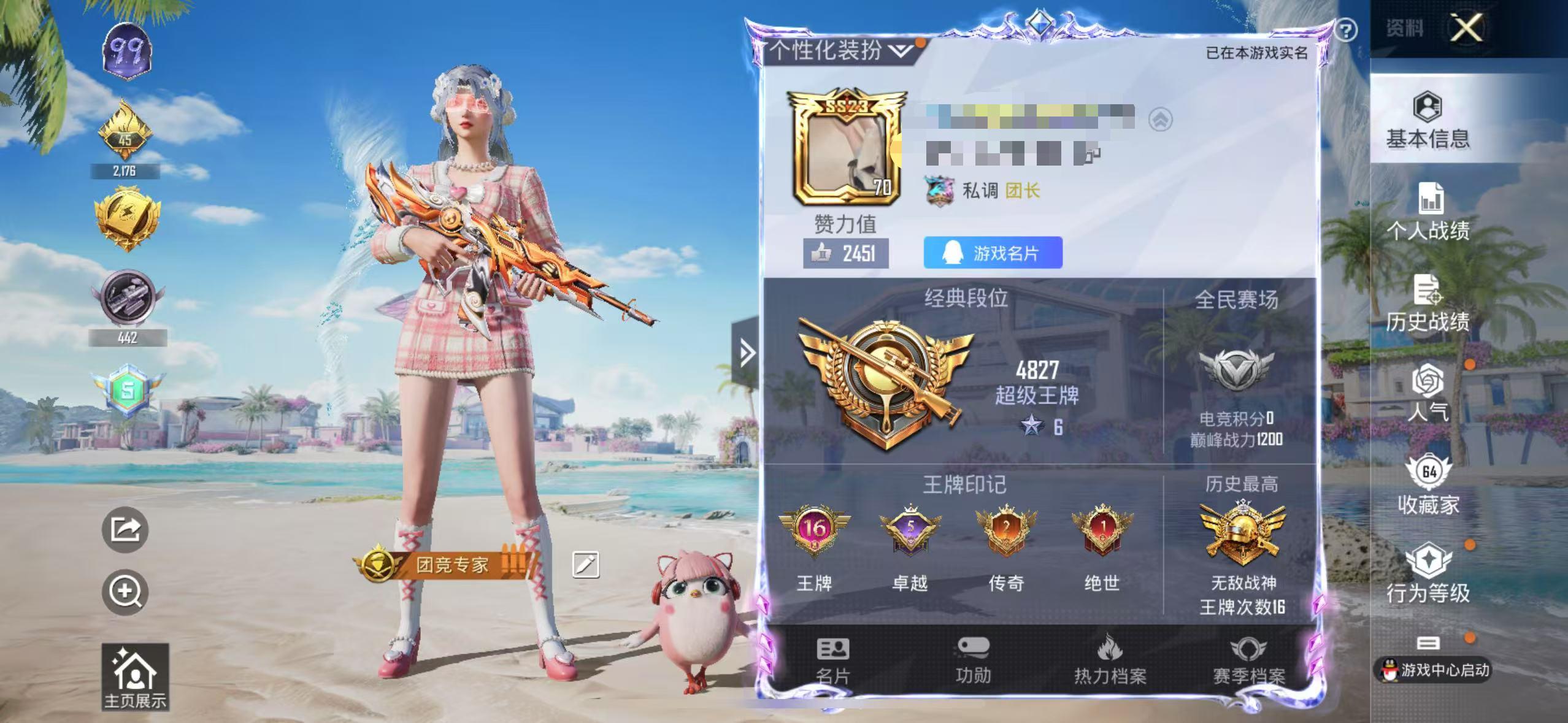 HPSJ3309191和平精英账号详情图2