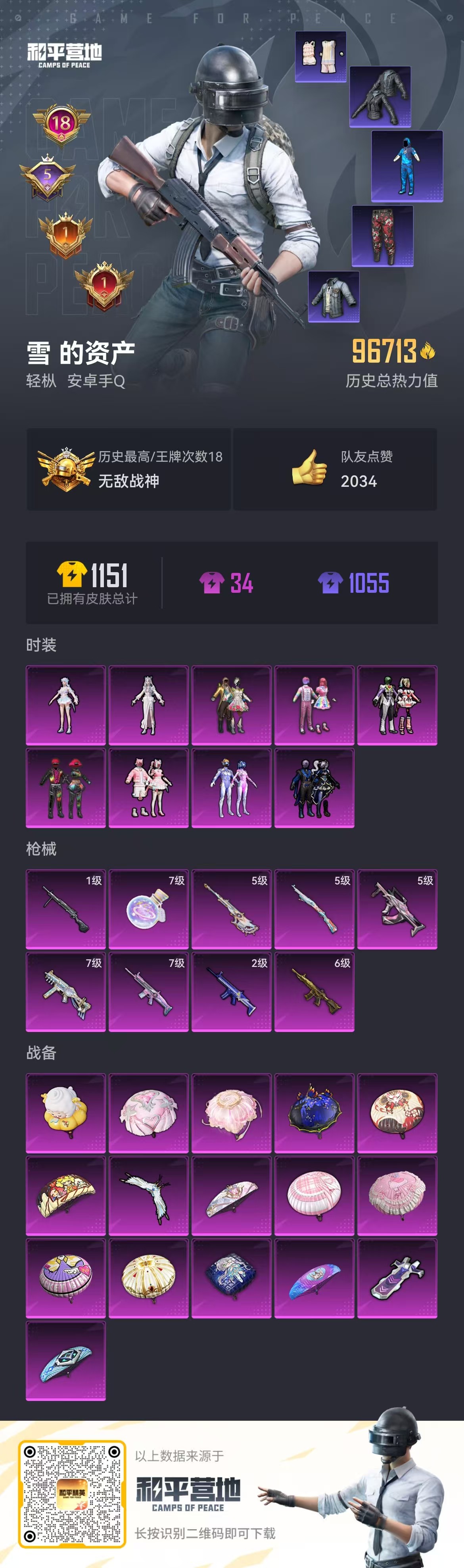 HPSJ3309634和平精英账号详情图3