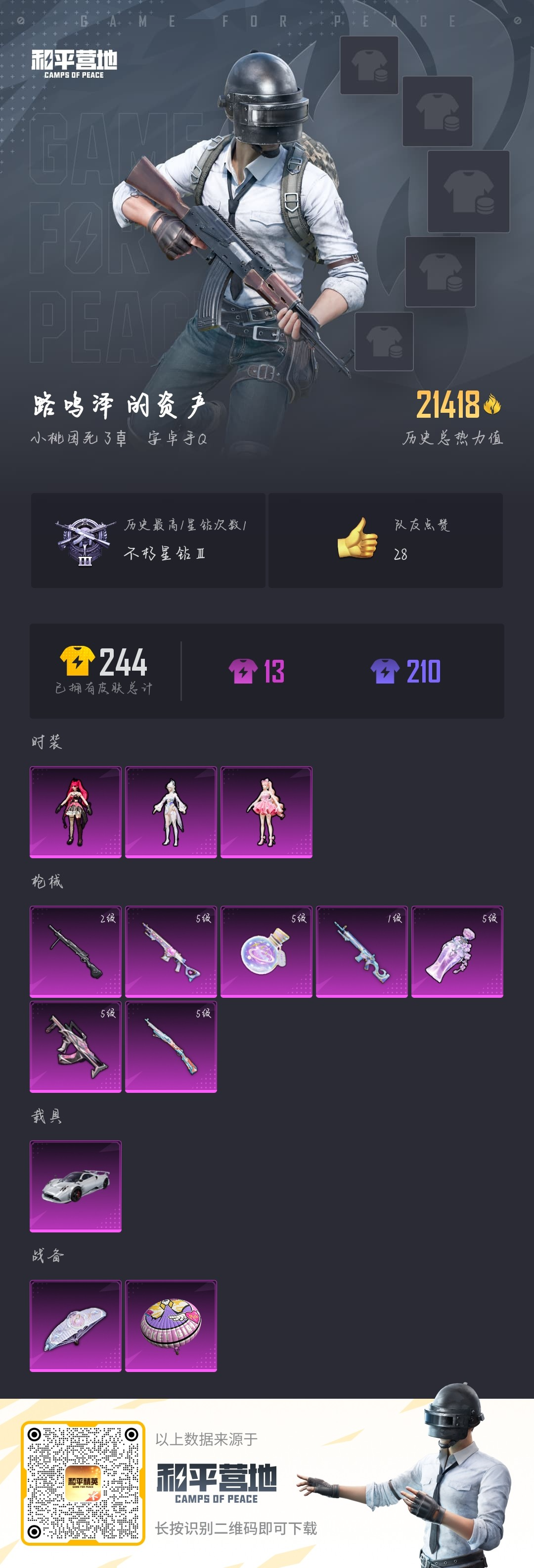 HPSJ3309654和平精英账号详情图4 HPSJ3309654和平精英账号详情图4