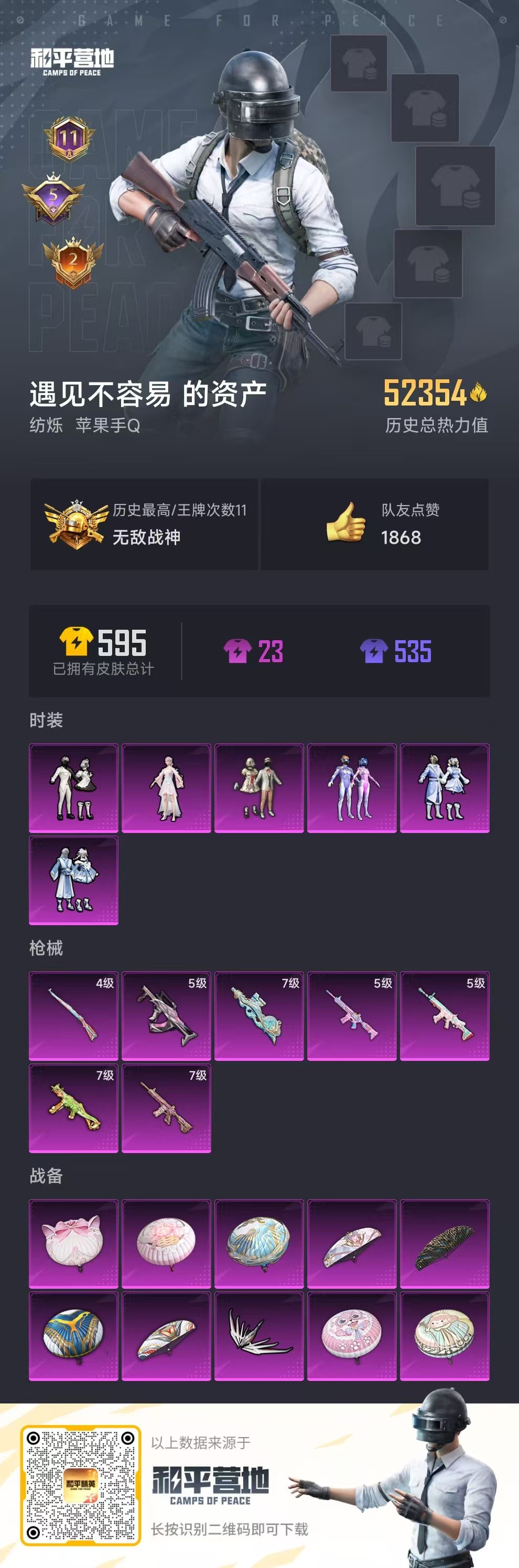 HPSJ3309651和平精英账号详情图4