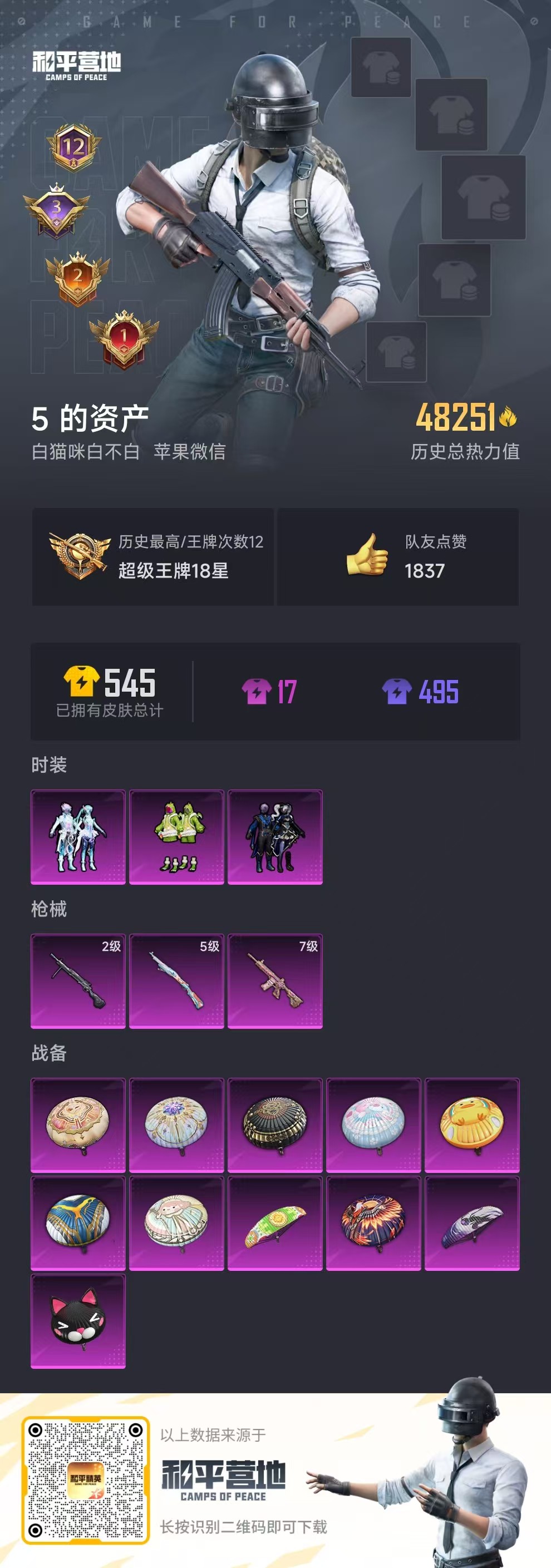 HPSJ3310202和平精英账号详情图3