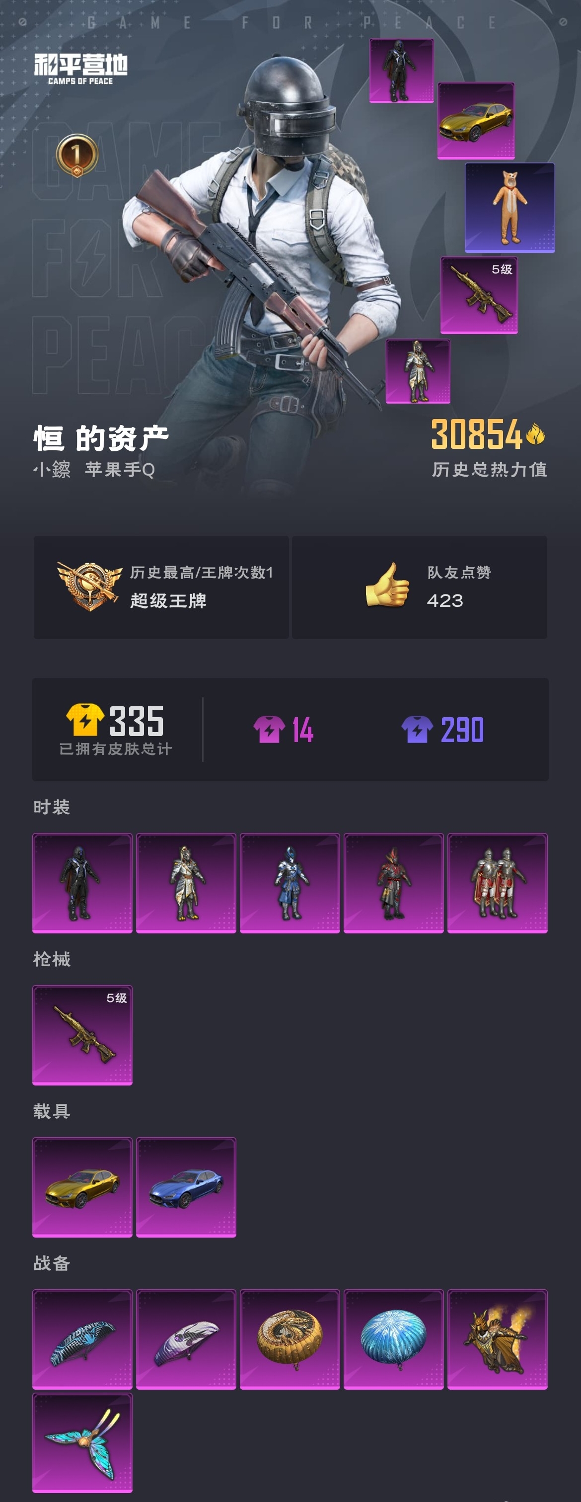 HPZM3310618和平精英账号详情图2 HPZM3310618和平精英账号详情图2