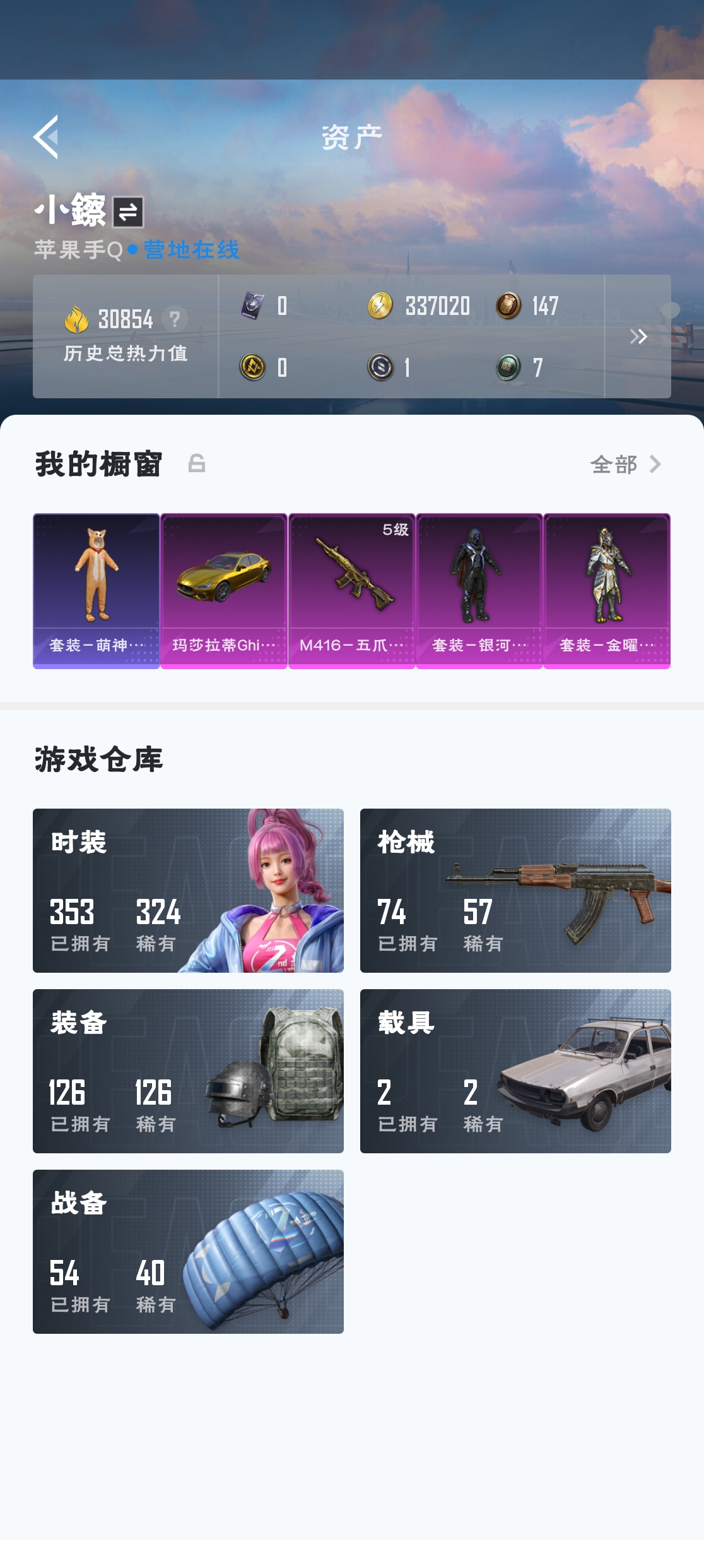 HPZM3310618和平精英账号详情图3 HPZM3310618和平精英账号详情图3