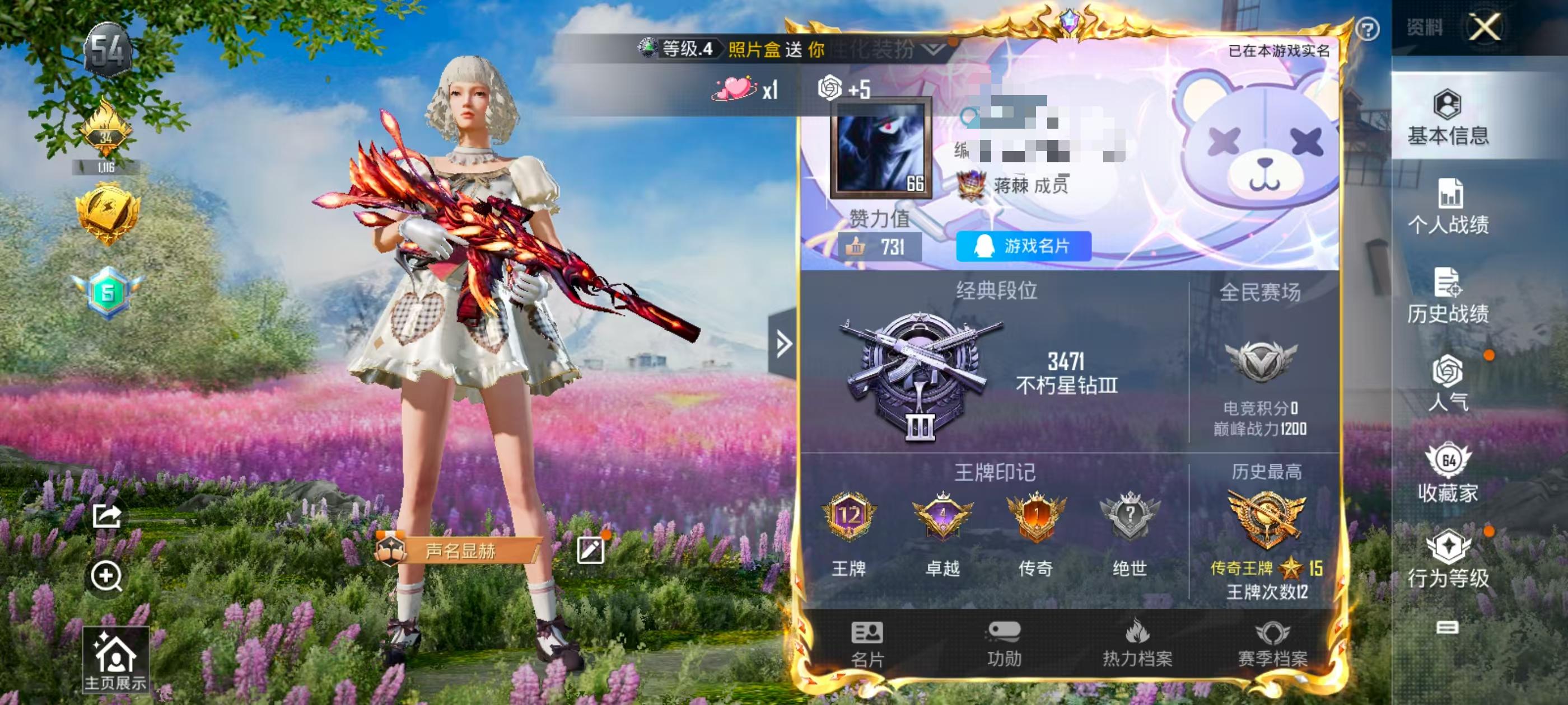 HPSJ3310257和平精英账号详情图2