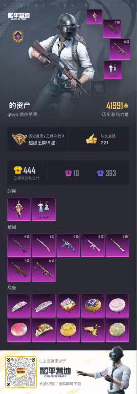 HPSJ3310781和平精英账号详情图2