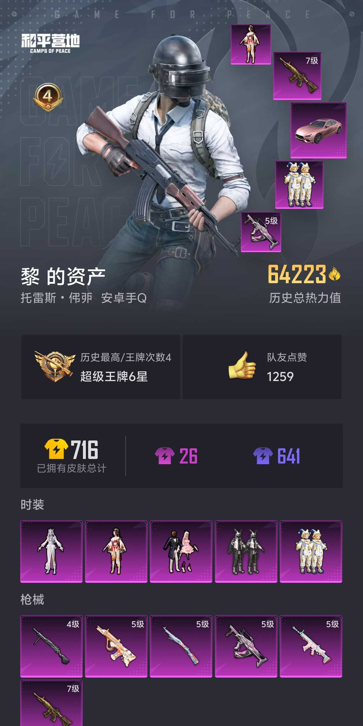 HPSJ3310849和平精英账号详情图2