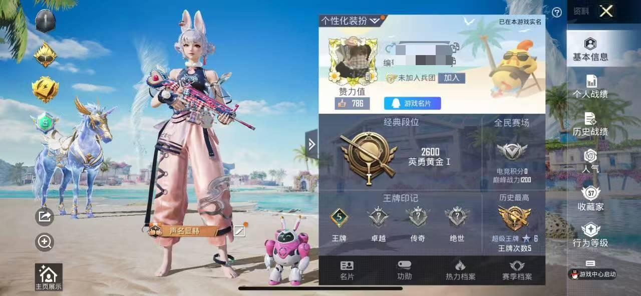 HPSJ3310897和平精英账号详情图3