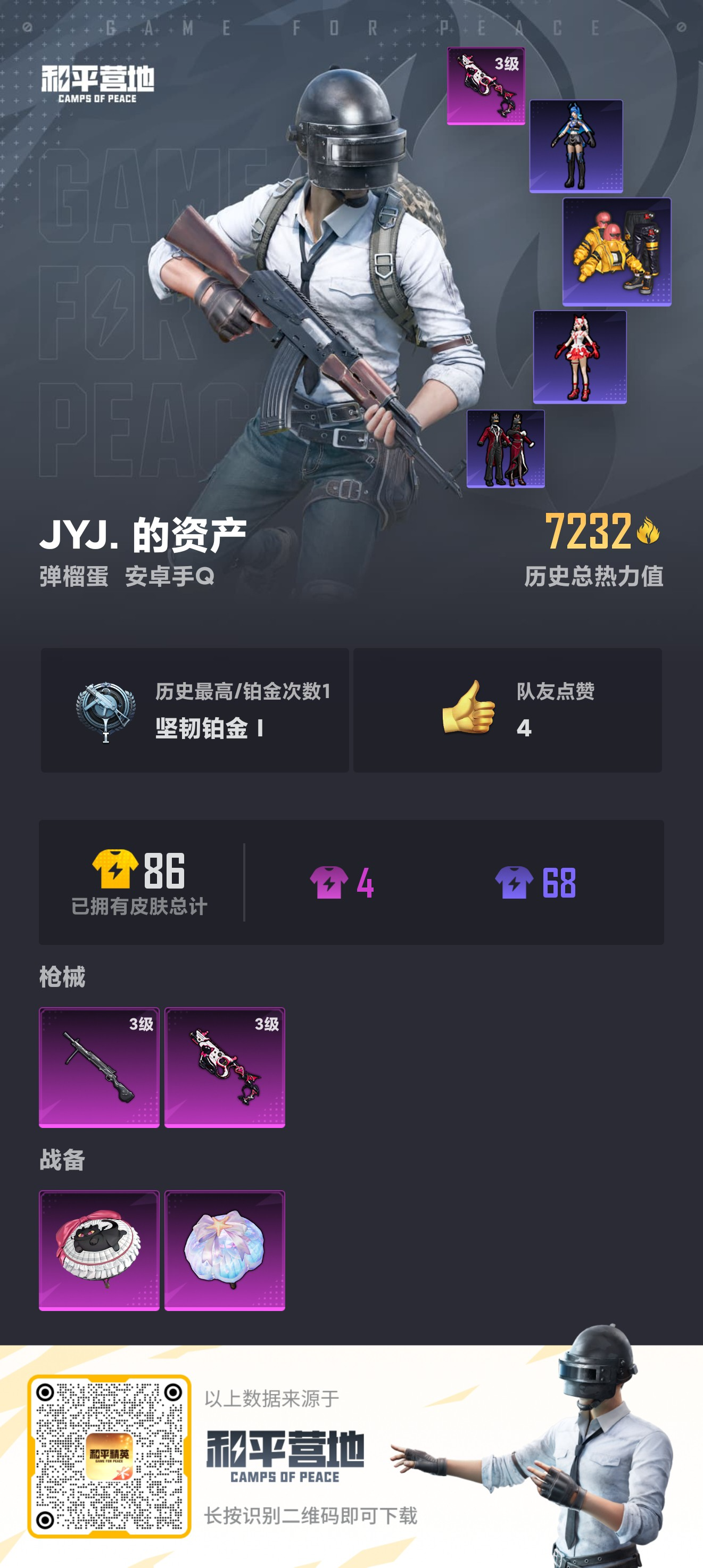 HPSJ3312240和平精英账号详情图4 HPSJ3312240和平精英账号详情图4
