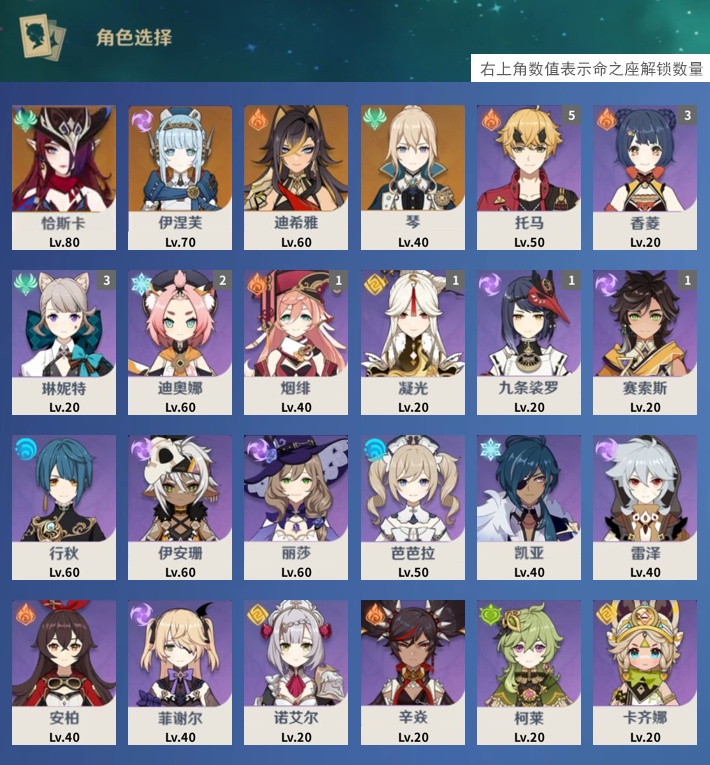 YSMK39722原神账号详情图3 YSMK39722原神账号详情图3