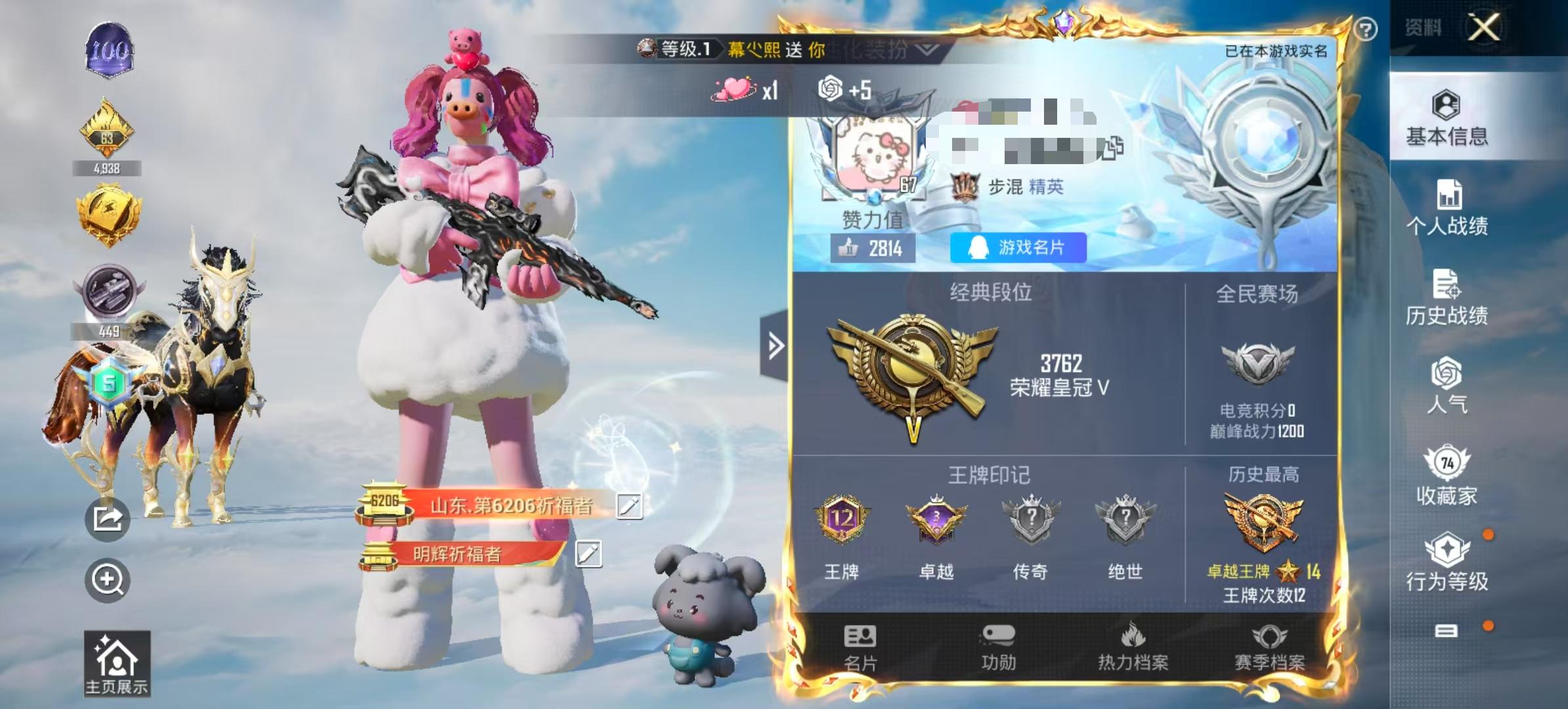 HPSJ3311355和平精英账号详情图2