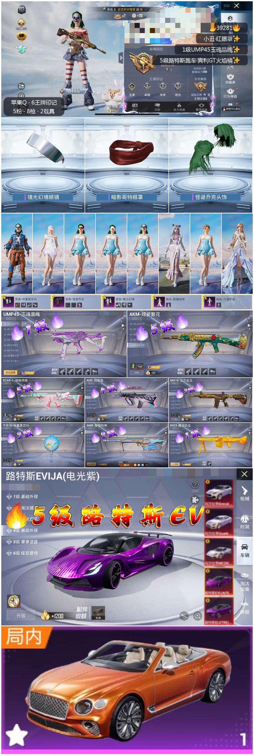 HPSJ3311312和平精英账号详情图4