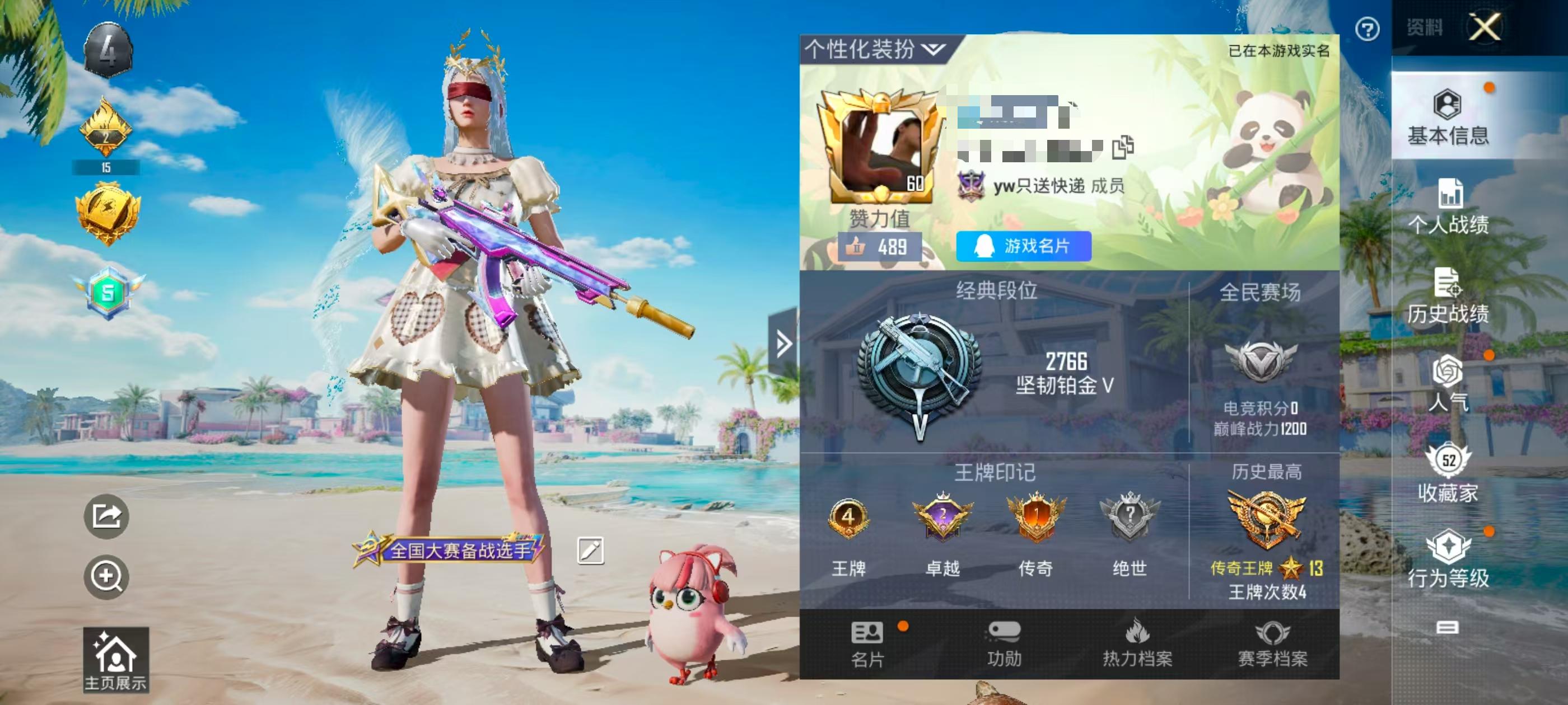 HPSJ3311214和平精英账号详情图2