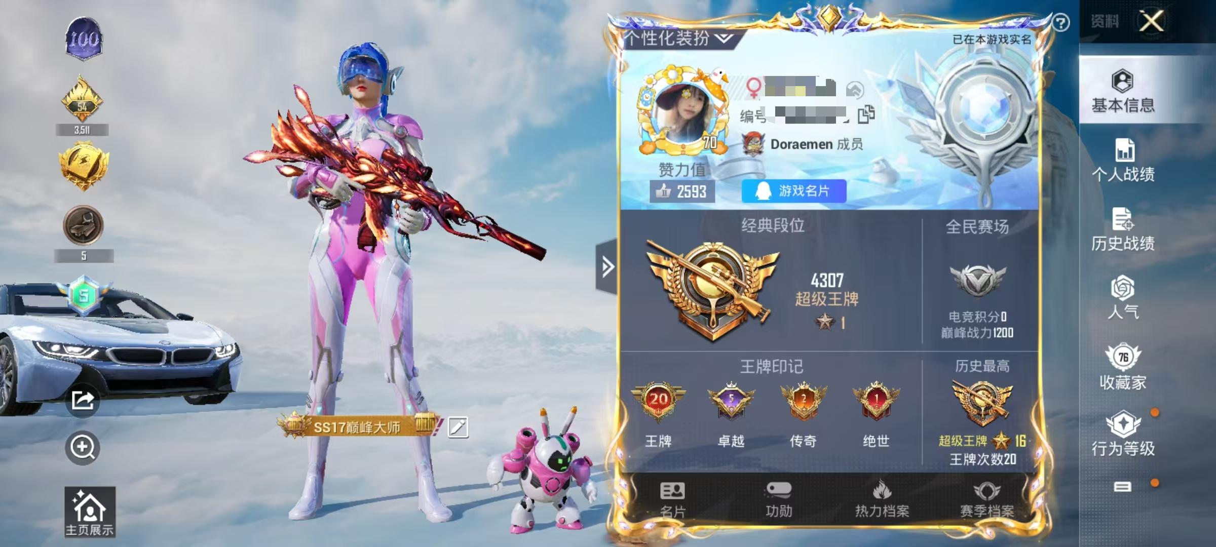 HPSJ3311265和平精英账号详情图2