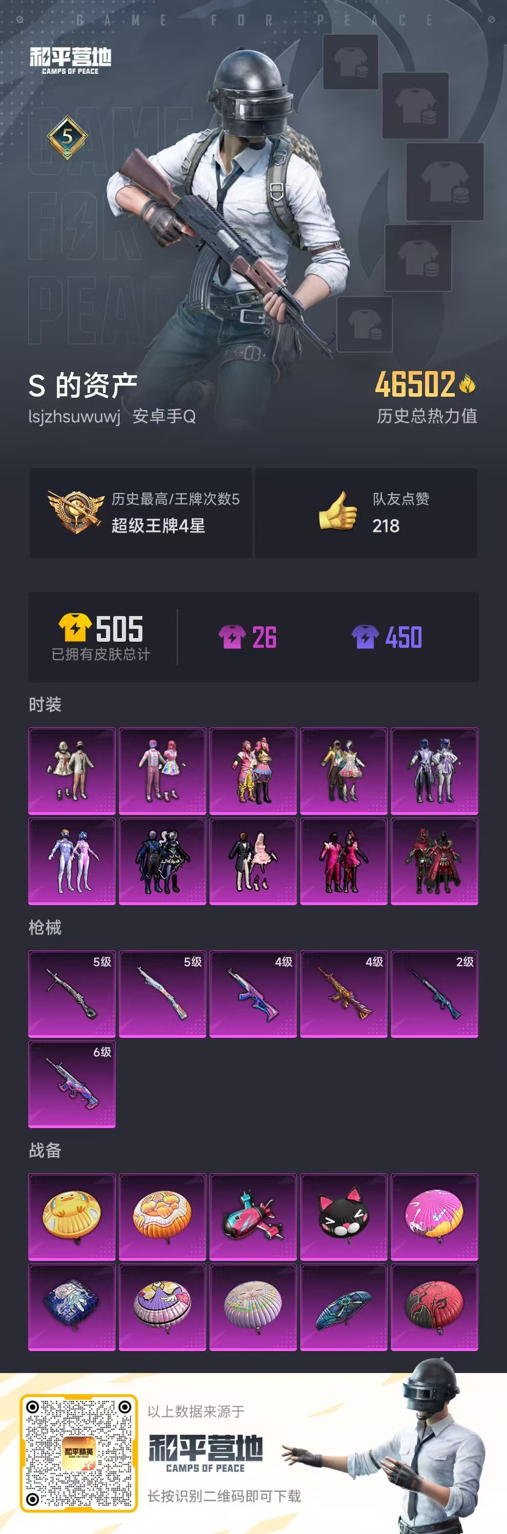 HPSJ3311328和平精英账号详情图3