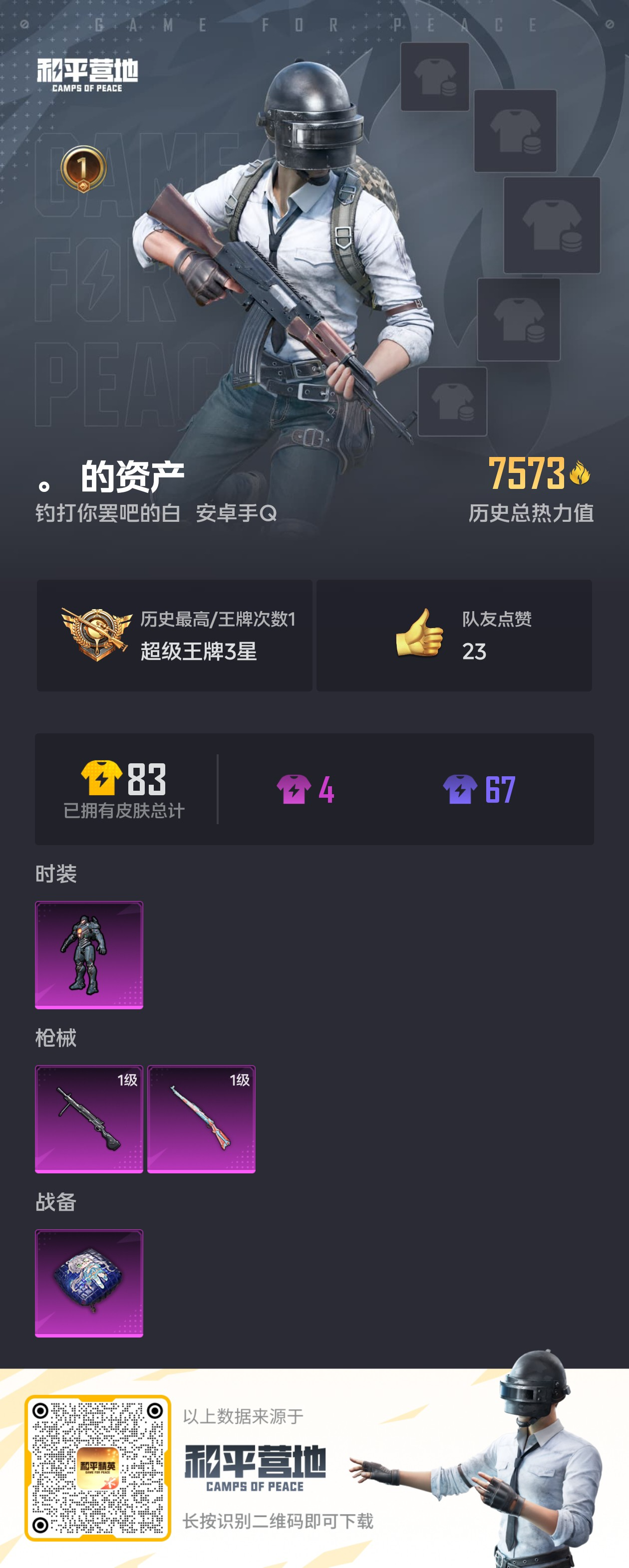 HPSJ3311342和平精英账号详情图4 HPSJ3311342和平精英账号详情图4