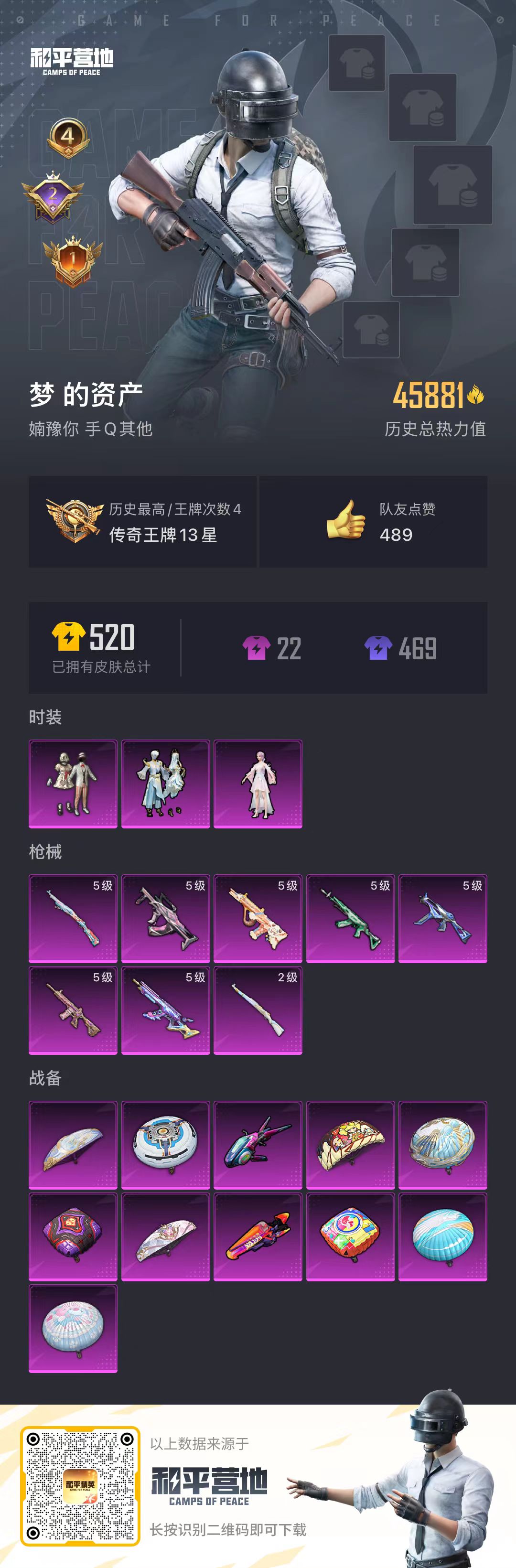 HPSJ3311214和平精英账号详情图3