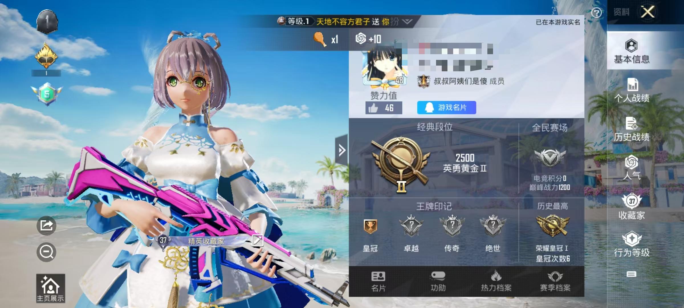 HPSJ3311349和平精英账号详情图2