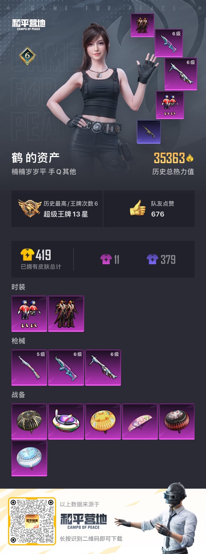HPSJ3311262和平精英账号详情图4 HPSJ3311262和平精英账号详情图4