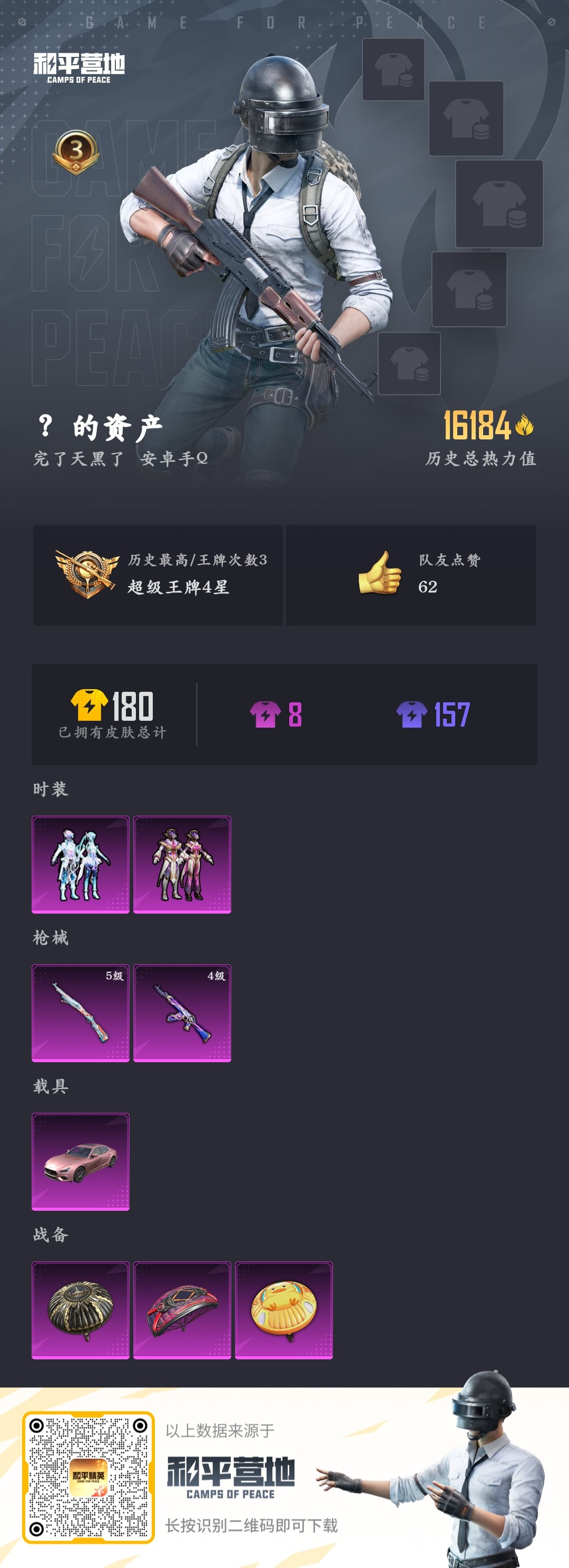 HPSJ3313896和平精英账号详情图4 HPSJ3313896和平精英账号详情图4