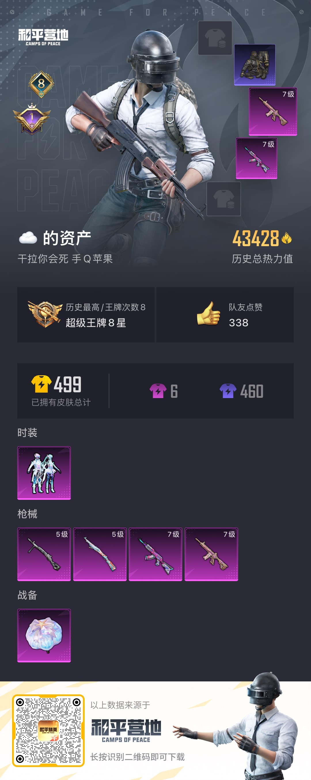 HPSJ3313891和平精英账号详情图4
