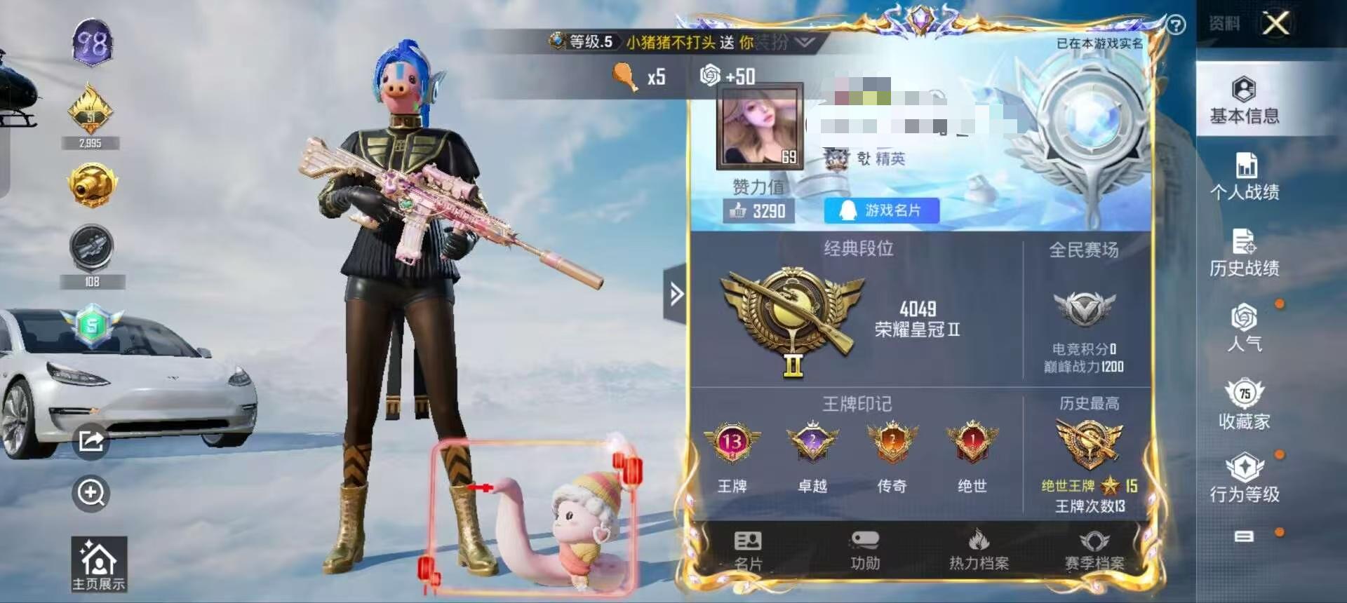 HPSJ3311892和平精英账号详情图2 HPSJ3311892和平精英账号详情图2