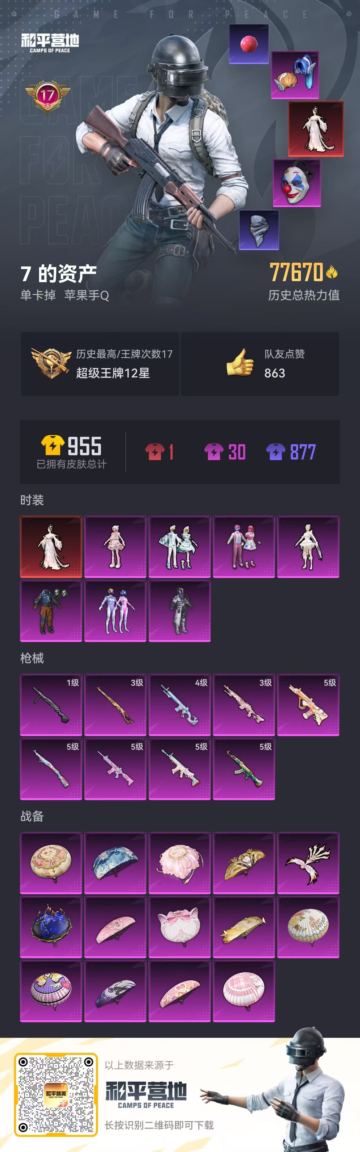 HPSJ3311914和平精英账号详情图3