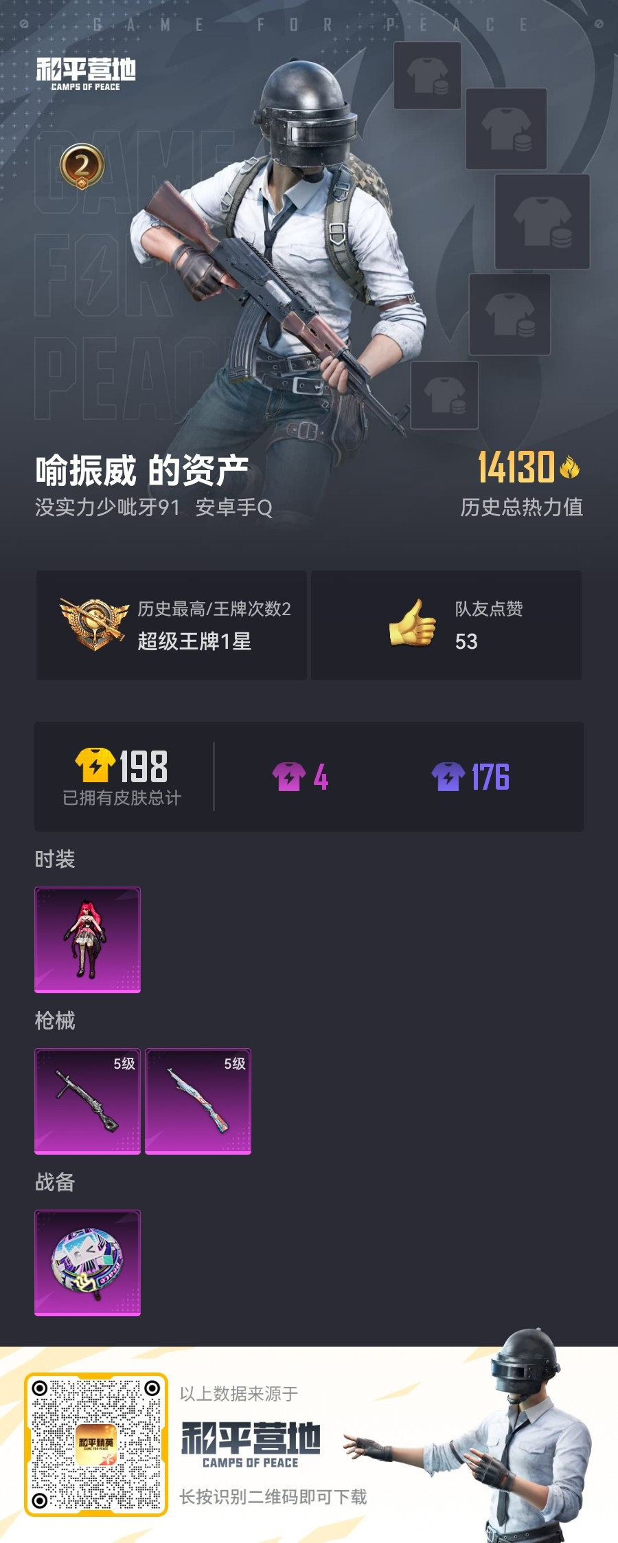 HPSJ3311919和平精英账号详情图4