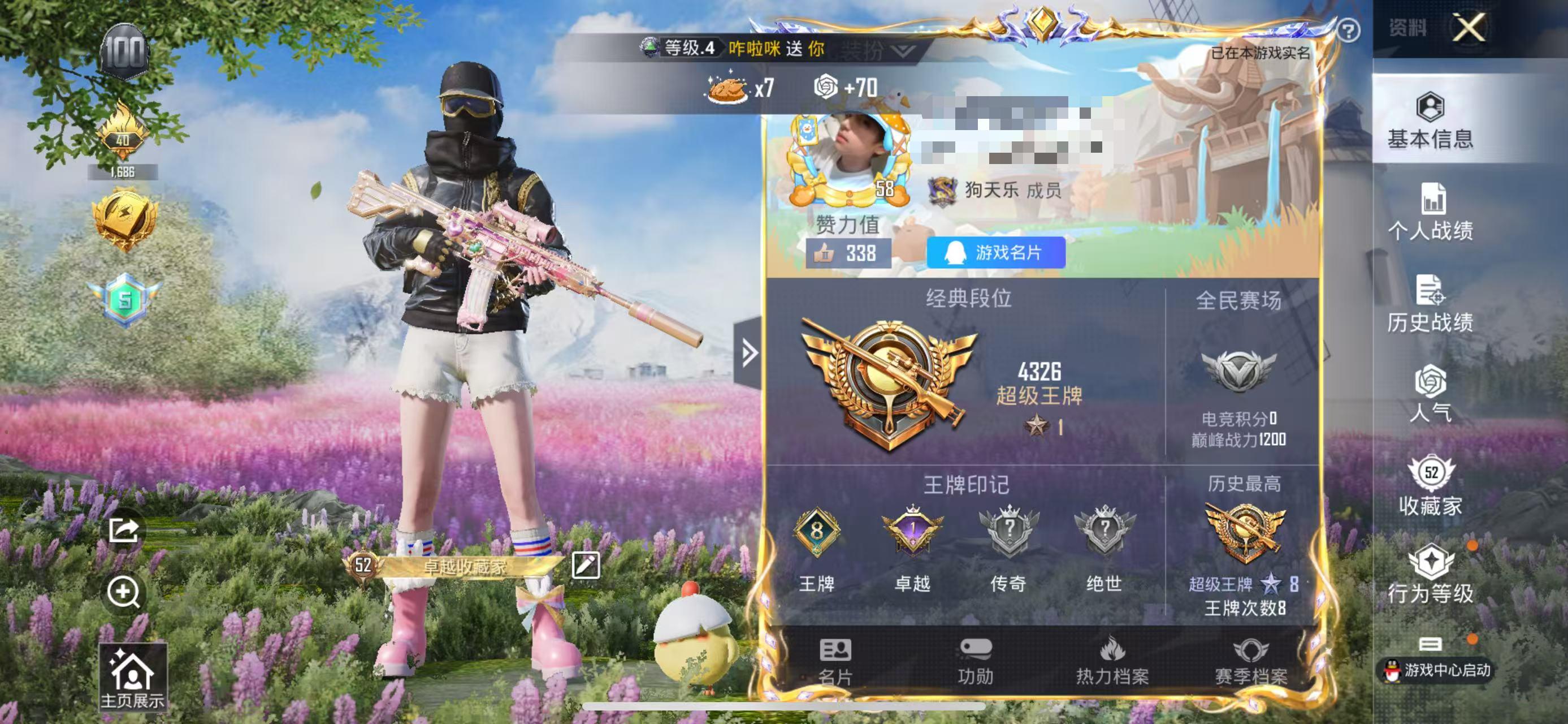 HPSJ3313891和平精英账号详情图2