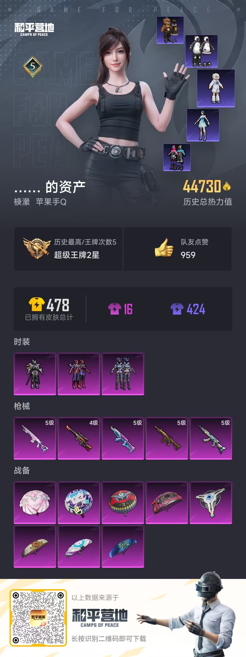 HPSJ3311864和平精英账号详情图2
