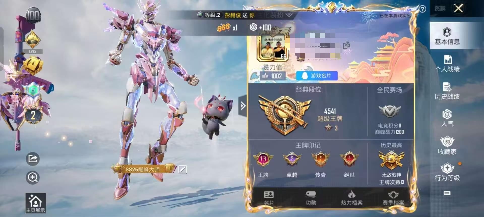 HPSJ3313907和平精英账号详情图2