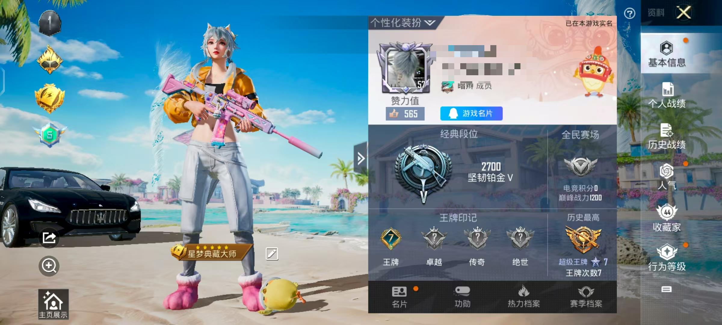 HPSJ3311883和平精英账号详情图2 HPSJ3311883和平精英账号详情图2