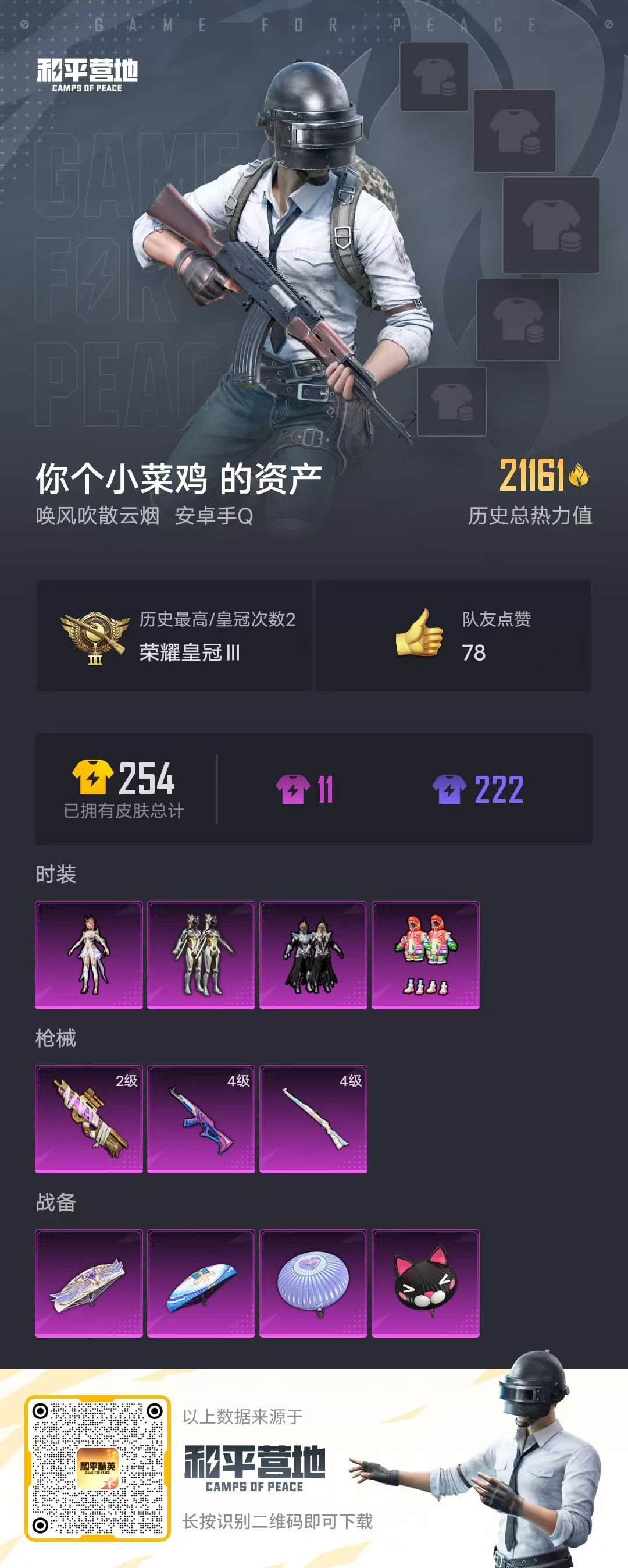 HPSJ3298162和平精英账号详情图5
