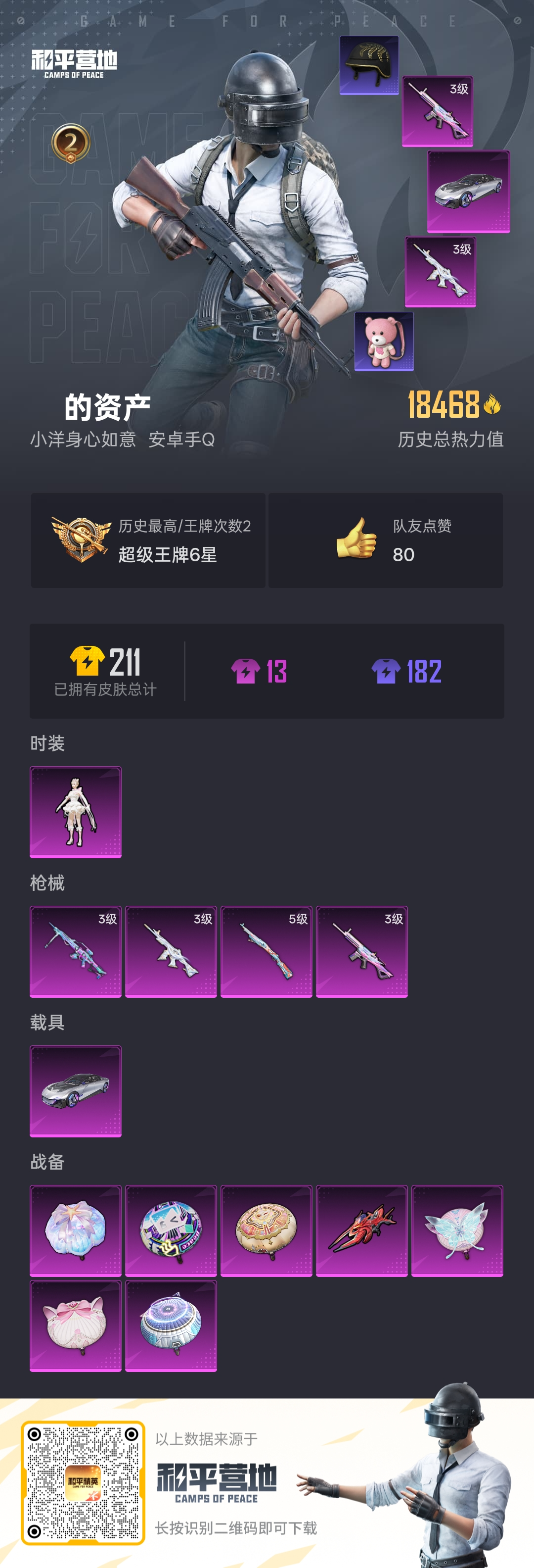 HPSJ3298250和平精英账号详情图4 HPSJ3298250和平精英账号详情图4