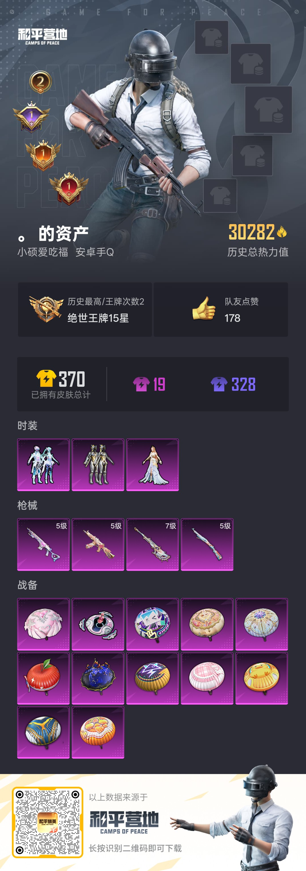 HPSJ3298265和平精英账号详情图4