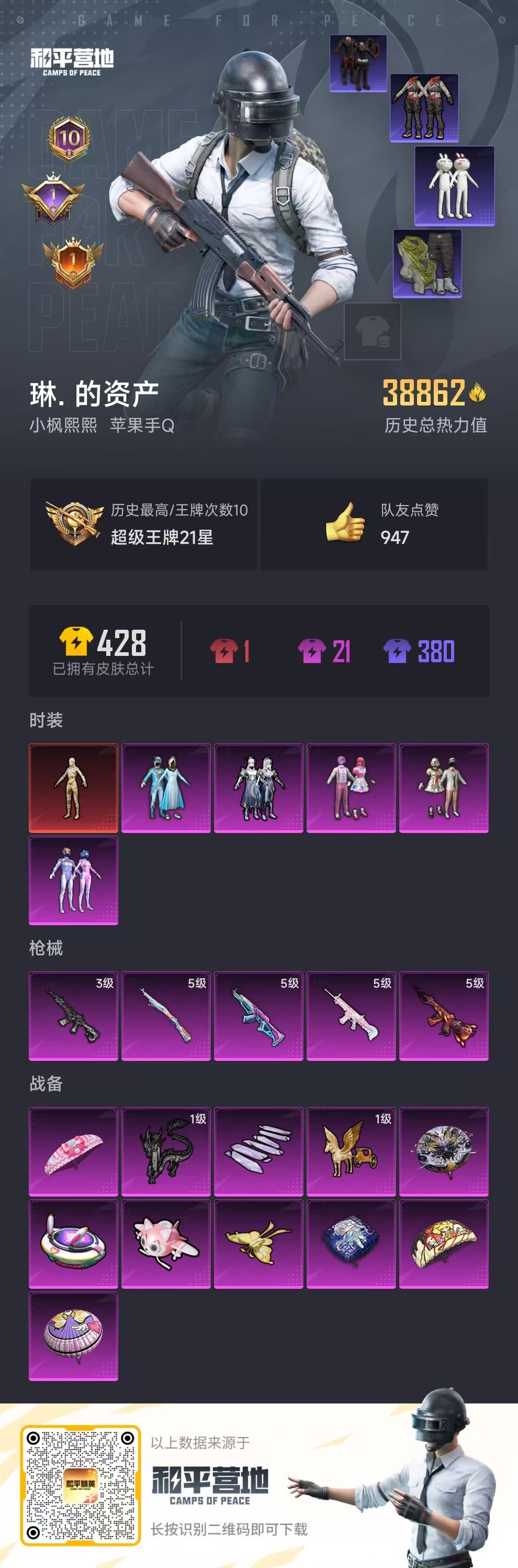 HPSJ3298139和平精英账号详情图3 HPSJ3298139和平精英账号详情图3