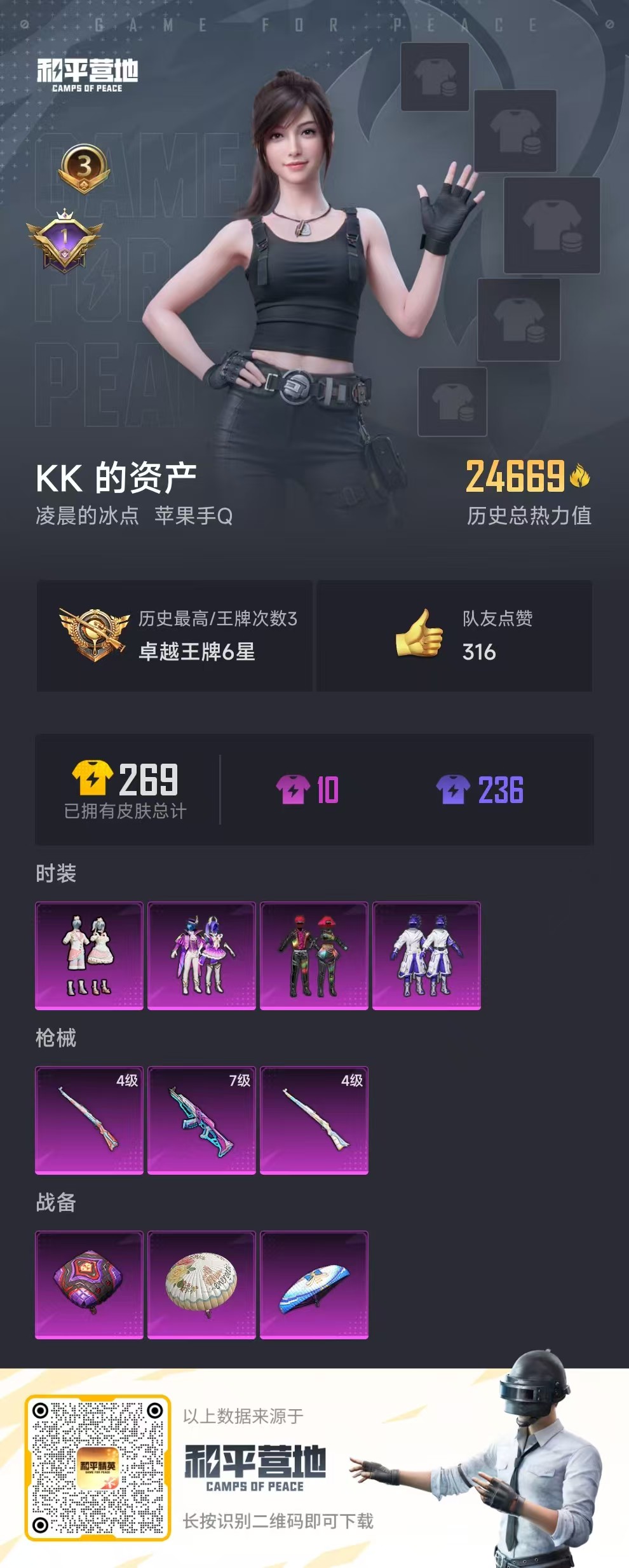 HPSJ3298100和平精英账号详情图4