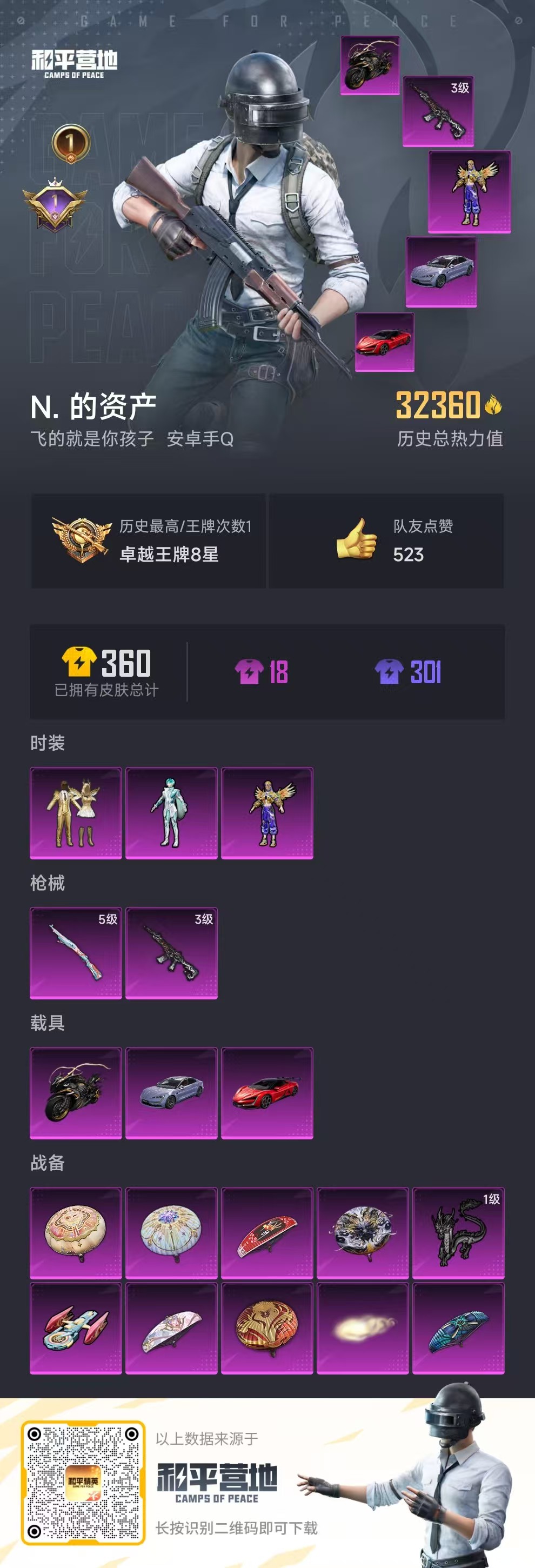 HPSJ3298184和平精英账号详情图3 HPSJ3298184和平精英账号详情图3