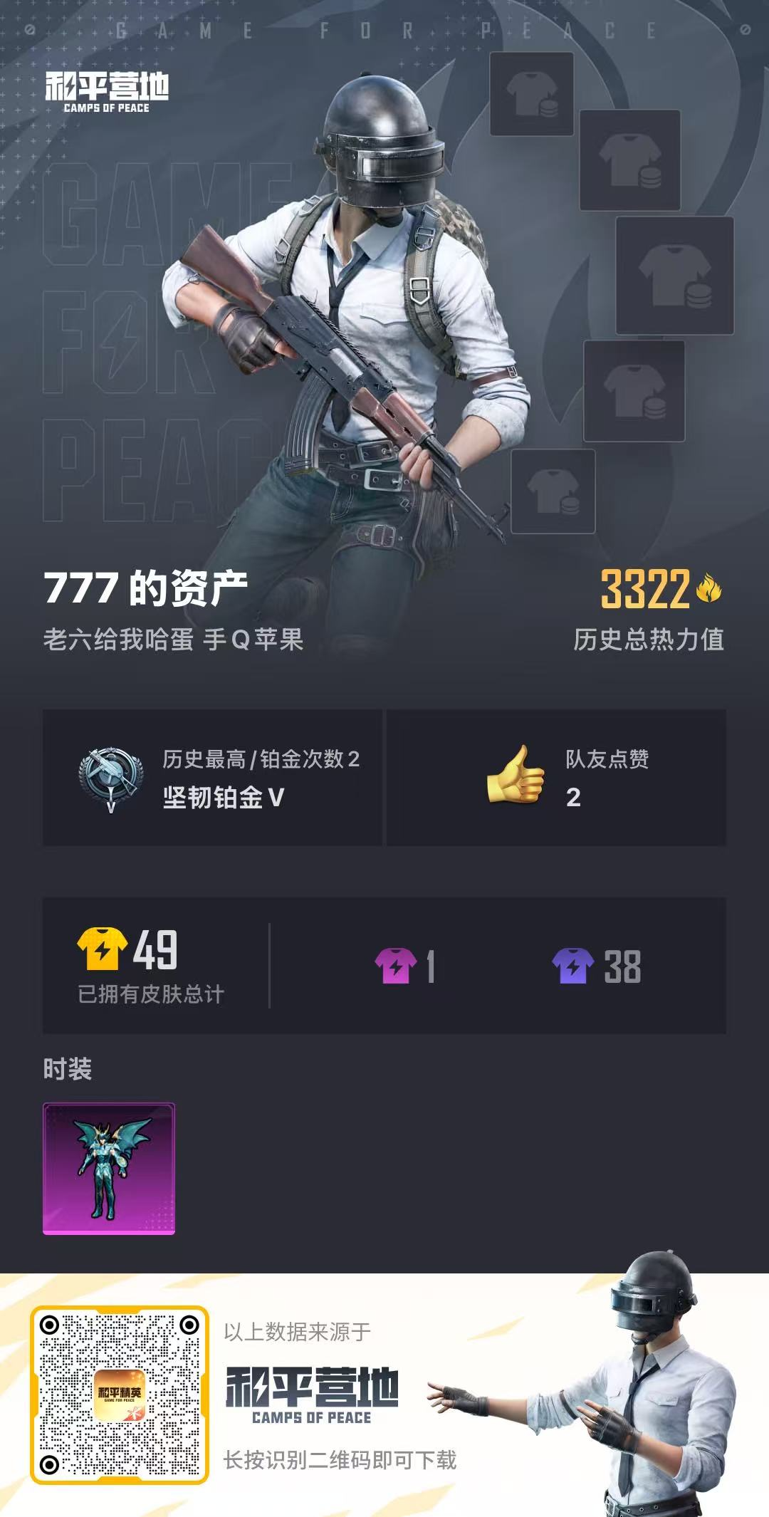 HPSJ3298086和平精英账号详情图4 HPSJ3298086和平精英账号详情图4