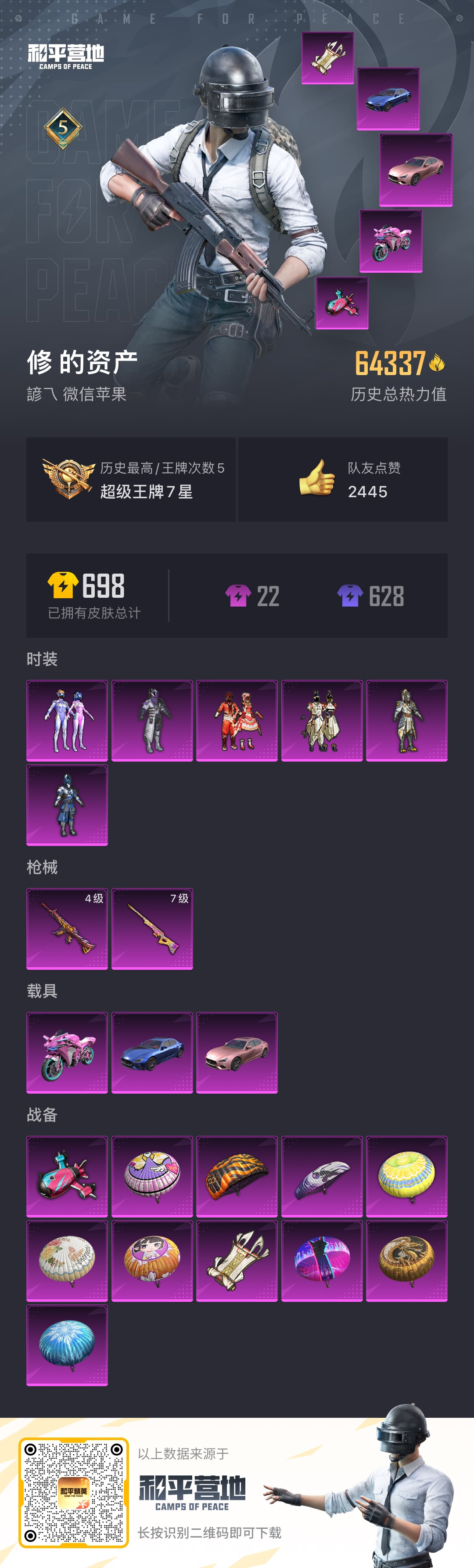 HPSJ3298244和平精英账号详情图4 HPSJ3298244和平精英账号详情图4