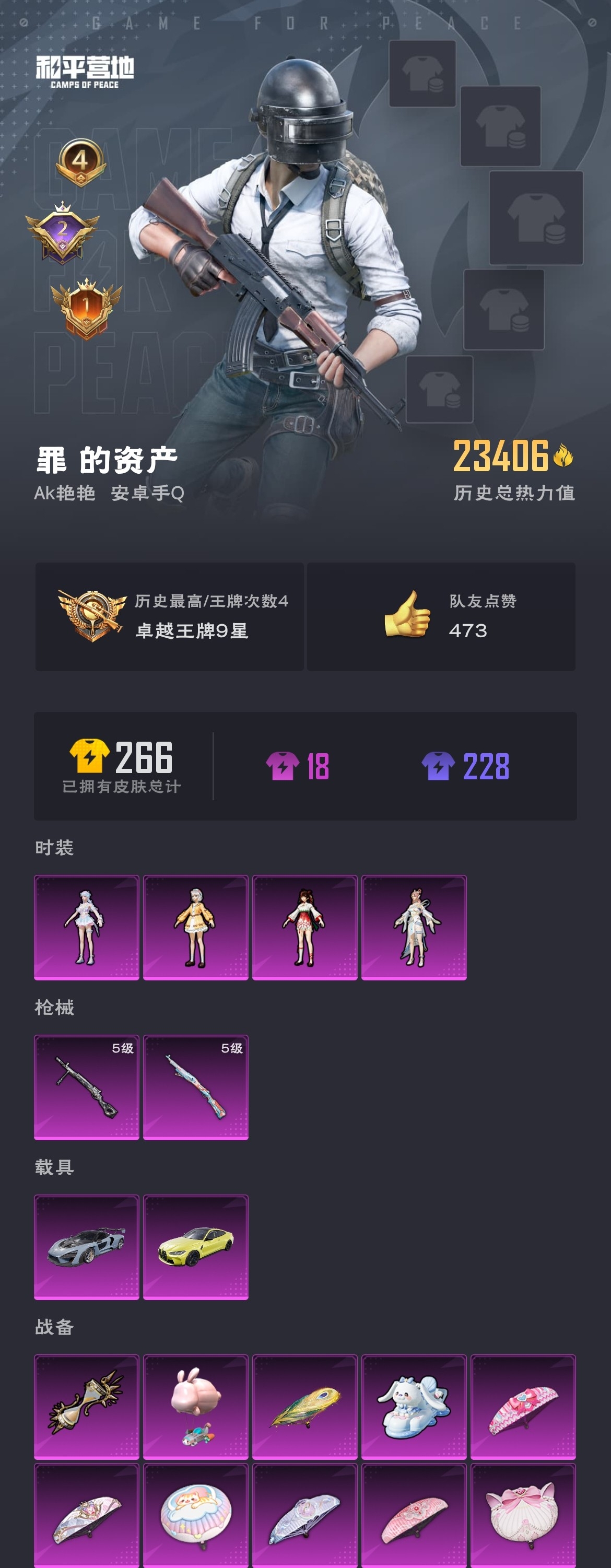 HPZM3312724和平精英账号详情图2 HPZM3312724和平精英账号详情图2