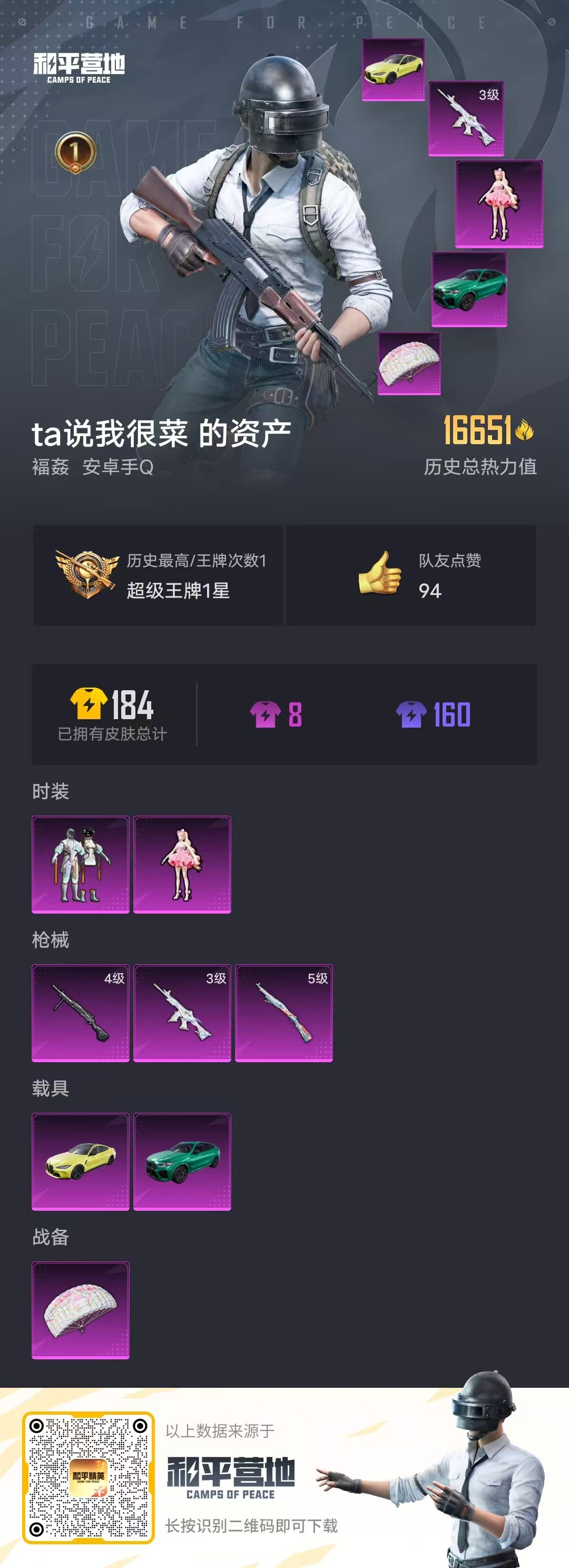 HPSJ3312450和平精英账号详情图4 HPSJ3312450和平精英账号详情图4