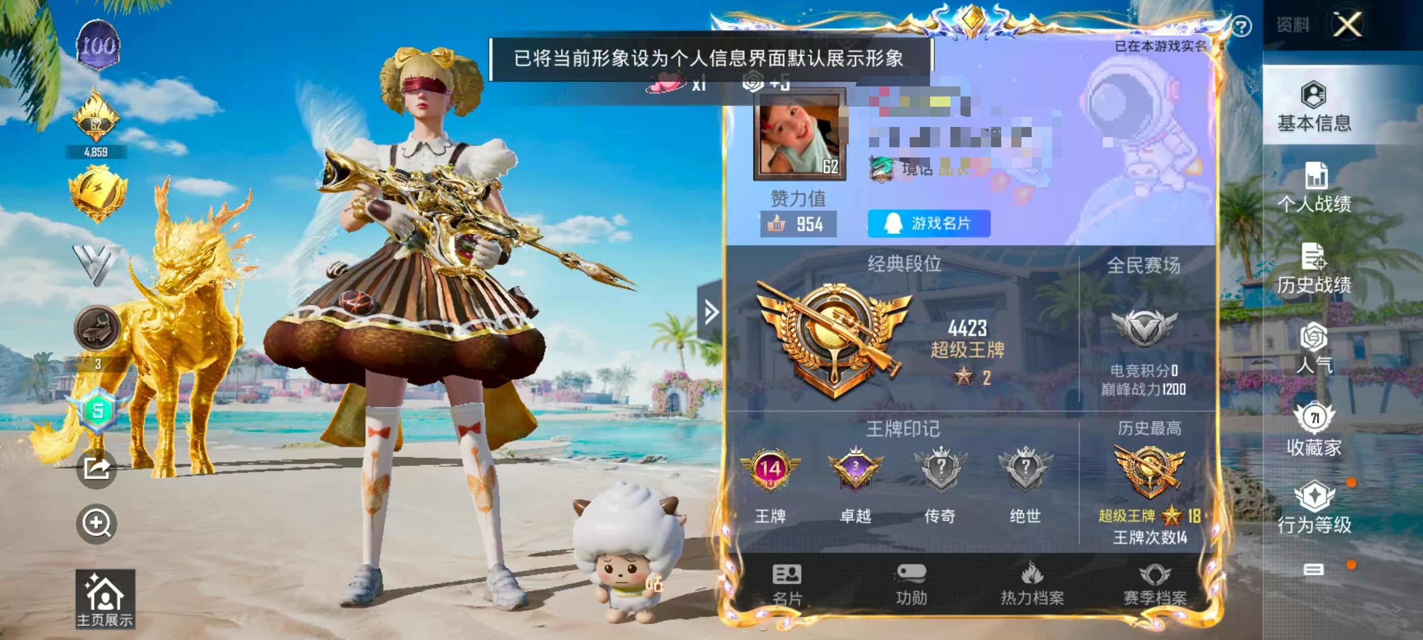 HPSJ3312273和平精英账号详情图2 HPSJ3312273和平精英账号详情图2