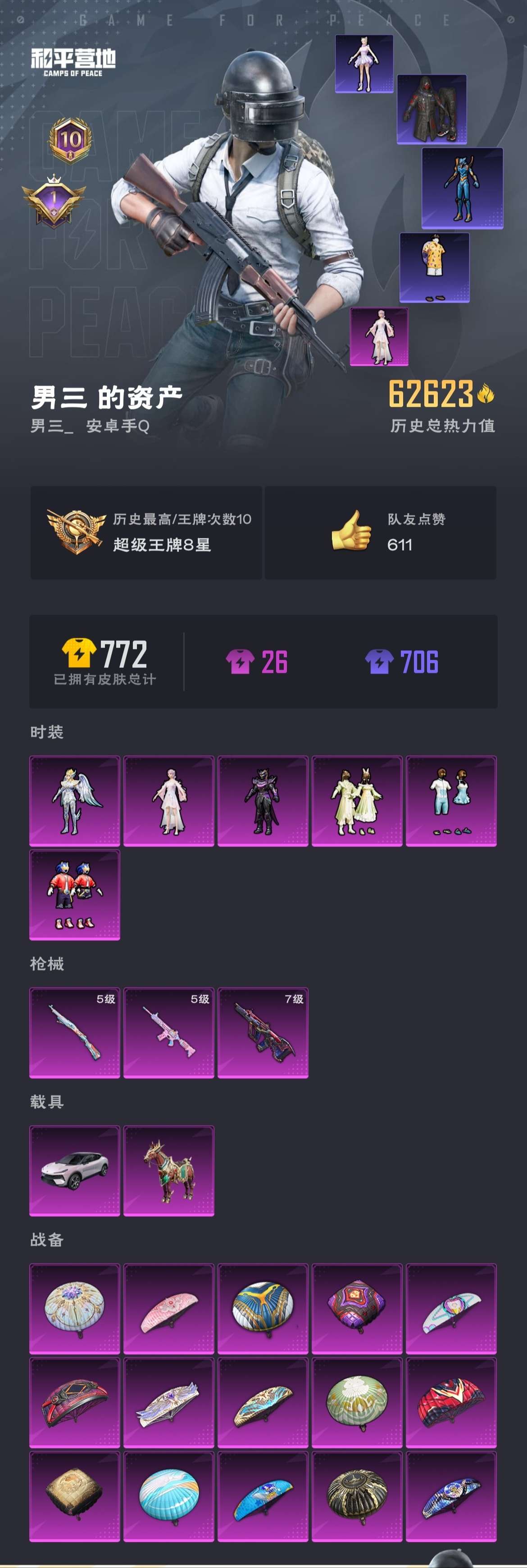 HPZM3312698和平精英账号详情图2